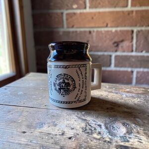 Ye Olde Canadian Crock Prints Beauce Pottery Canada Ceramic Mug Collectible